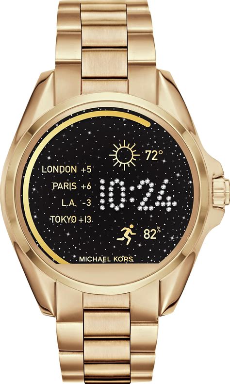 michael kors access bradshaw black smartwatch|michael kors bradshaw smartwatch gold.